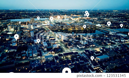 城市和地點 123531345