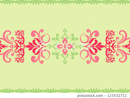 Elegant Damask pattern, perfect for classic textile design, vector illustration Elegant Damask pattern, perfect for classic textile design, vector illustration 123532711