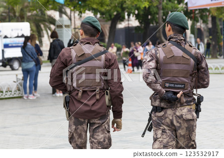 Turkish soldiers of the special forces 123532917