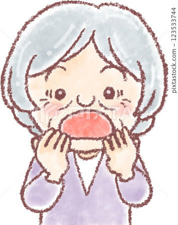 Grandma_elderly woman_surprised face 123533744