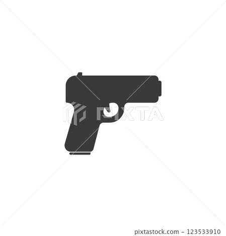 Gun icon flat design 123533910