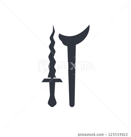 Kris and keris are traditional Indonesian weapons Kris and keris are traditional Indonesian weapons 123533922