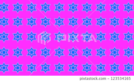CG image of a colorful hexagram pattern CG image of a colorful hexagram pattern 123534165