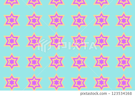CG image of a colorful hexagram pattern CG image of a colorful hexagram pattern 123534168