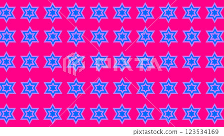 CG image of a colorful hexagram pattern CG image of a colorful hexagram pattern 123534169