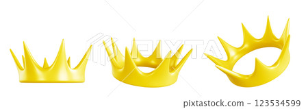 3D crown collection with different angles 3D crown collection with different angles 123534599