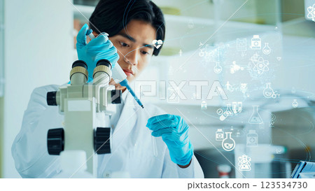 Experimental researchers and science and technology image Experimental researchers and science and technology image 123534730