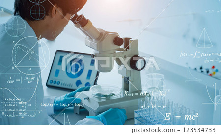 Experimental researchers and science and technology image 123534733