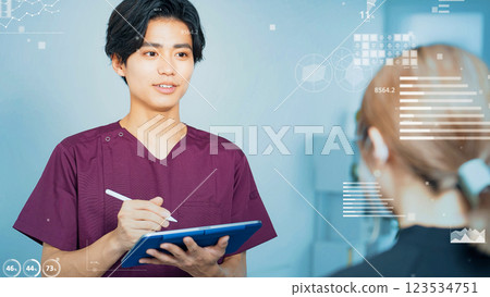 諮詢人員和數字數據圖像 123534751