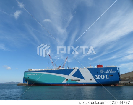 香川縣多度津市 LNG 燃料汽車運輸船 123534757