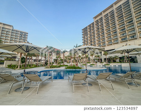 從飯店陽台看飯店景觀 123534897