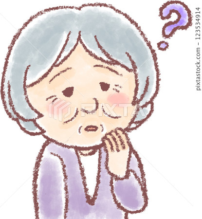 Dementia_elderly women_forgetfulness_Alzheimer's disease 123534914