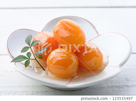 Miyazaki Prefecture kumquat candied (white background) 123535497