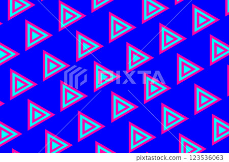 彩色三角形圖案的 CG 影像 123536063