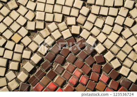 Mosaic tiles floor design Mosaic tiles floor design 123536724