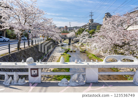 <Shimane Prefecture> Spring Tamatsukuri Onsen Kira Kira Bridge 123536749