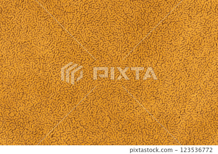 Yellow color fabric material with short haired fluffy and soft texture background 123536772