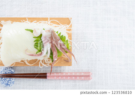 Squid sashimi 123536810