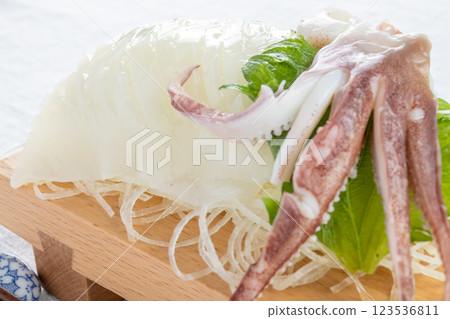 Squid sashimi 123536811