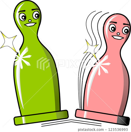 green, salmon pink 123536993