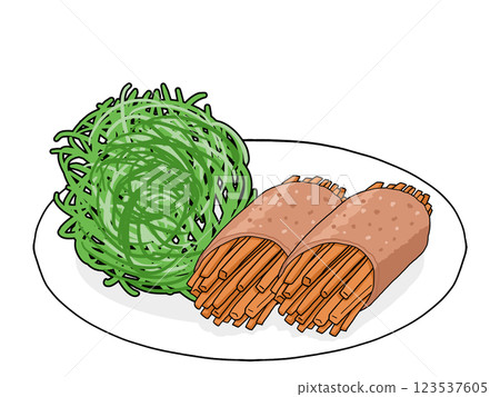圖:盤子上放著胡蘿蔔的豬肉 圖:盤子上放著胡蘿蔔的豬肉 123537605