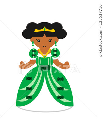Cute princess in a dress 2 123537716