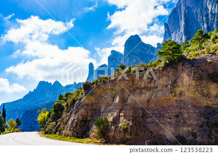 Mountain of Montserrat, Catalonia Spain. Mountain of Montserrat, Catalonia Spain. 123538223