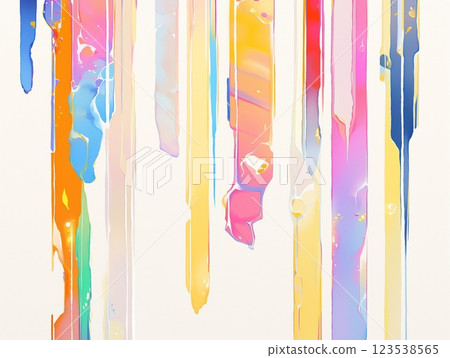 色彩流動的油漆抽象數位藝術-滴落色彩的動態描繪 色彩流動的油漆抽象數位藝術-滴落色彩的動態描繪 123538565