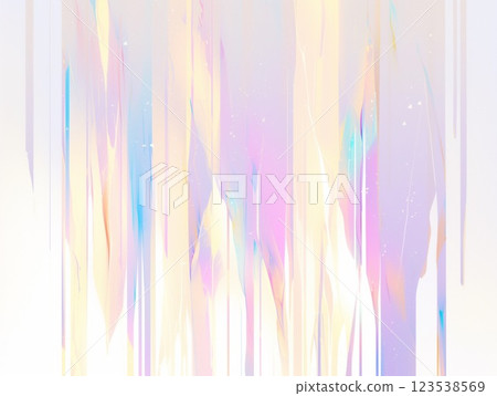Fantastic pastel color abstract digital art - dripping light and elegant gradation 123538569