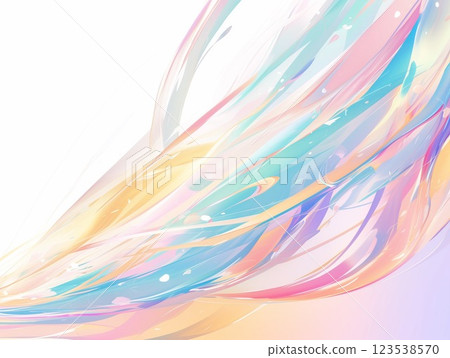 Abstract digital art in flowing pastel colors - smooth curves and fantastic sparkles Abstract digital art in flowing pastel colors - smooth curves and fantastic sparkles 123538570