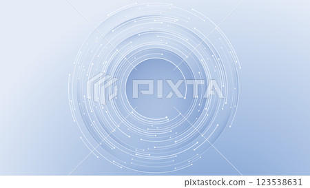 Concentric elegant circle design element. White technology background 123538631