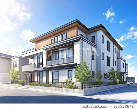 Apartment complex with owner's residence attached 123538671