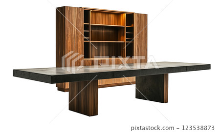 具有現代工業風格的簡約豪華辦公桌 123538873