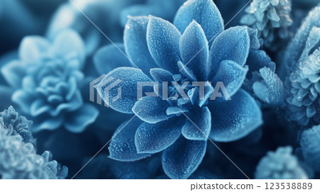 冰花背景素材(生成式人工智慧) 冰花背景素材(生成式人工智慧) 123538889
