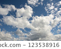 藍天和白色雲彩 123538916