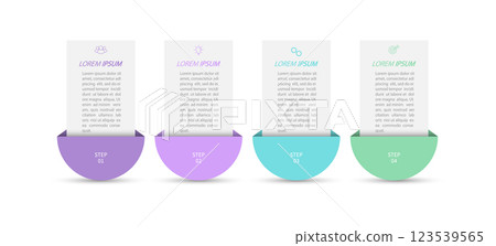 4 stages of development, improvement or training. Infographics with visual action icons for business, finance, project, plan or marketing 4 stages of development, improvement or training. Infographics with visual action icons for business, finance, project, plan or marketing 123539565