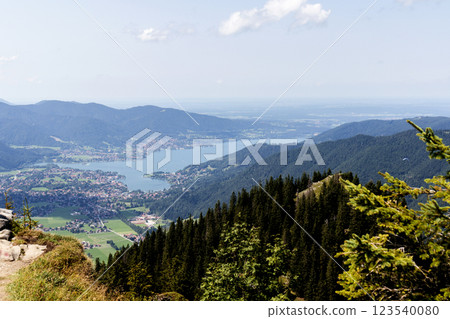 Tegernsee lake, Bodenschneid mountain tour in springtime, Bavaria, Germany Tegernsee lake, Bodenschneid mountain tour in springtime, Bavaria, Germany 123540080