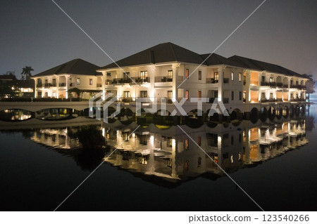 Luxury resort night view Luxury resort night view 123540266