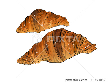 Croissant illustration 123540320