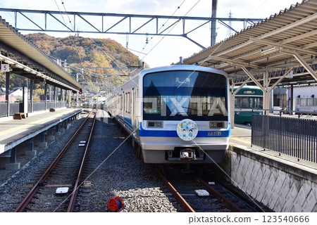 伊豆市:伊豆箱根鐵道修善寺月台及開往三島站的列車 伊豆市:伊豆箱根鐵道修善寺月台及開往三島站的列車 123540666