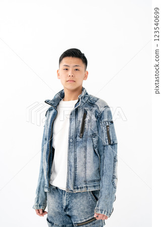 Male, teenage, casual, portrait 123540699