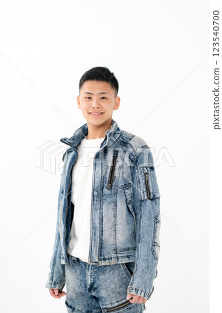 男性, 青少年, 休閒, 肖像 123540700