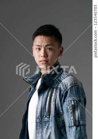 Male, Teenager, Casual, Portrait, Gray Male, Teenager, Casual, Portrait, Gray 123540705