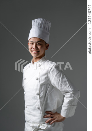 Boys, teens, chef's coat, chef's hat 123540745
