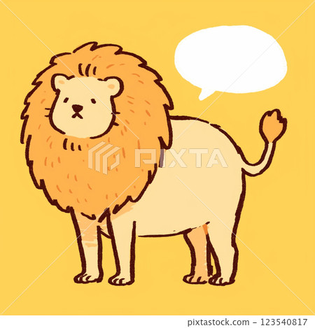 [對話泡泡] 獅子與對話泡泡 123540817