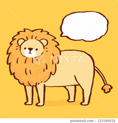 [對話泡泡] 獅子與對話泡泡 123540818