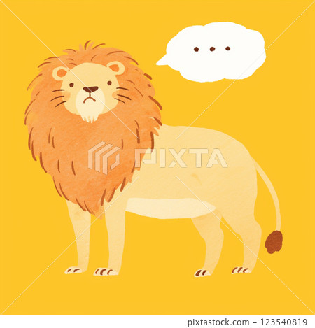 [對話泡泡] 獅子與對話泡泡 123540819