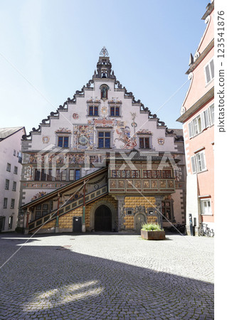 Old town hall in Lindau on Lake Constance, Bavaria, Germany Old town hall in Lindau on Lake Constance, Bavaria, Germany 123541876