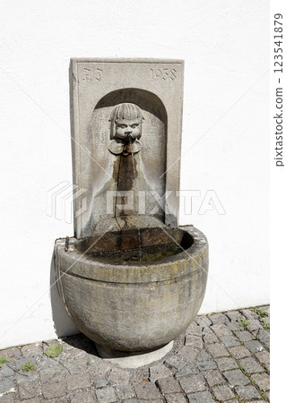 Fountain in Lindau on Lake Constance, Bavaria, Germany 123541879