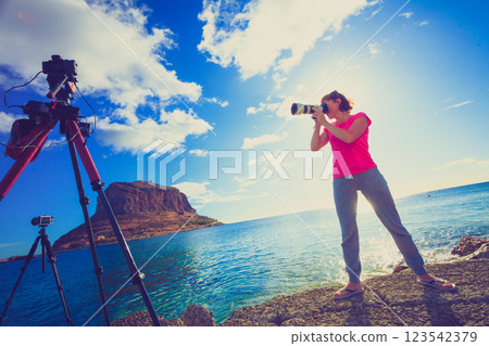 View of Monemvasia island in Greece 123542379